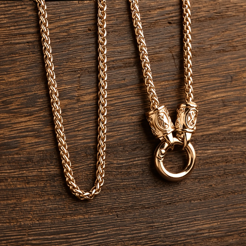 TEMU 1pc New Fashionable Versatile Dragon Bone Necklace - Current Trendy Item For Men And Women, Suitable For Daily Wear And Gifting