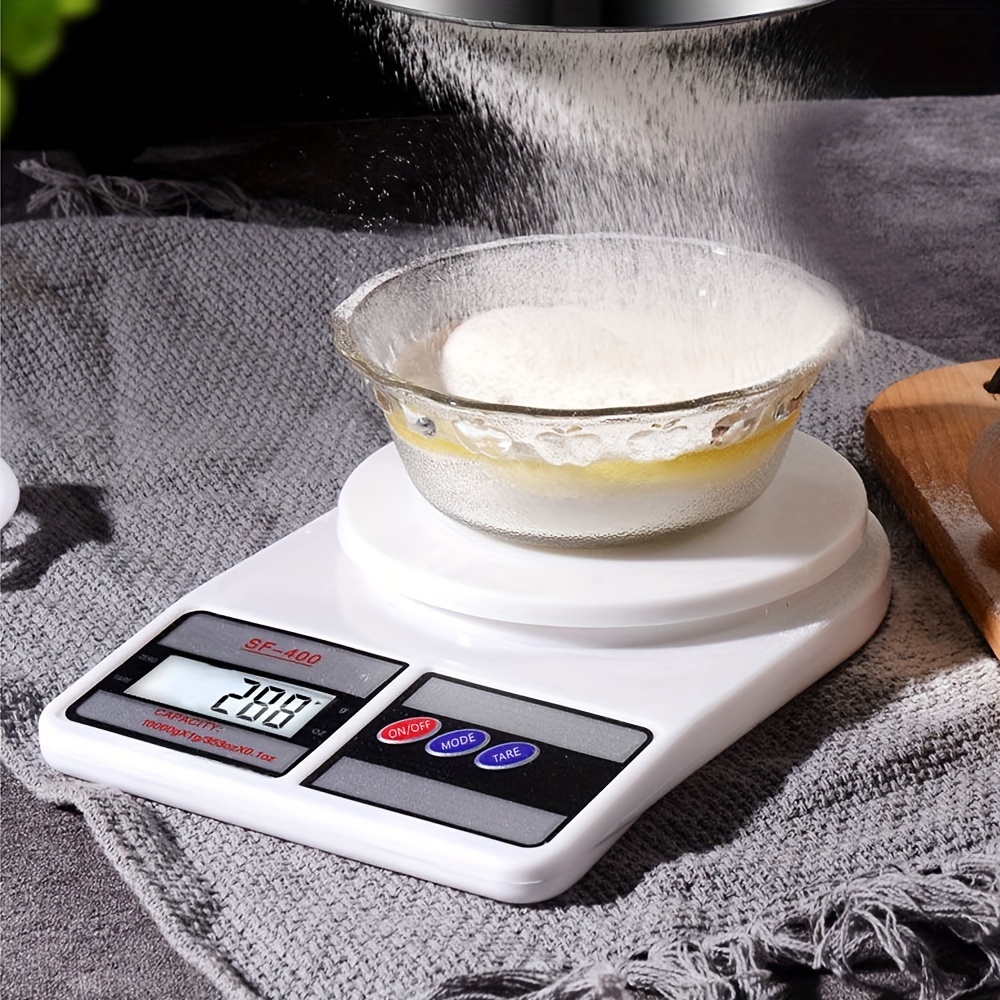 high precision digital scale for office kitchen baking compact design 10kg 22lb range accurate to 1g details 1