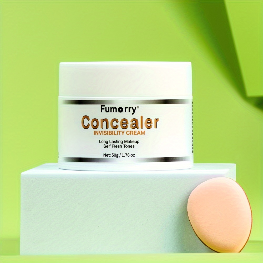Men's Moisturizer Concealer Cream - Lightweight Texture, Light And Not Sticky, Covers Facial Defects - Creates A Natural Bright Complexion, Hides Pores & Evens Skin Tone, Easy to Clean, Fumorry