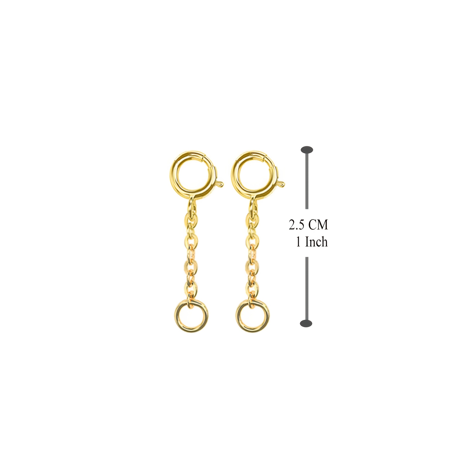 1-9pcs Golden/Silvery Chain Extender Set for Jewellery