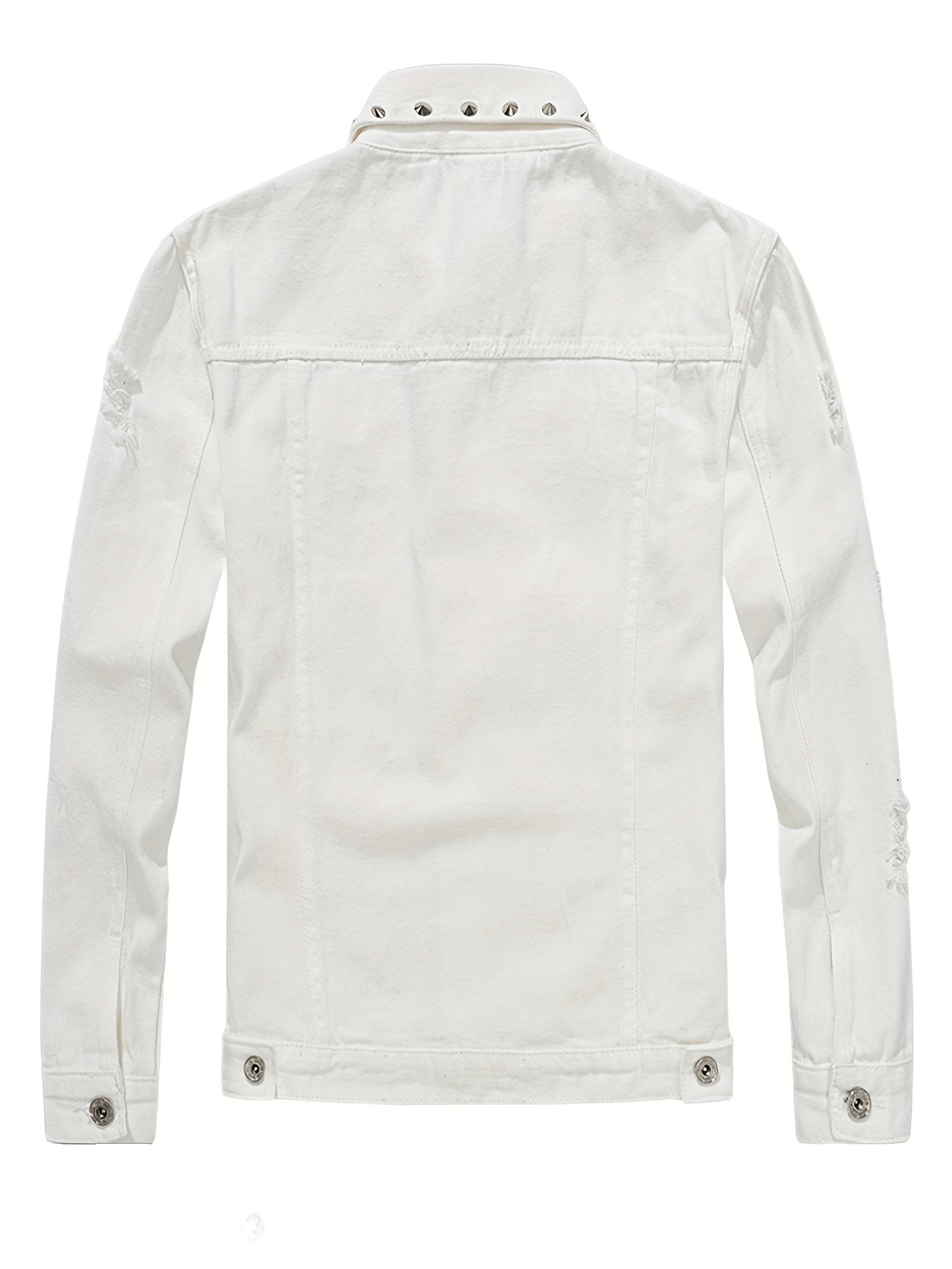 MADCAP WHITE DENIM HERREN 70s MOD SLIM Trucker WESTERN RETRO