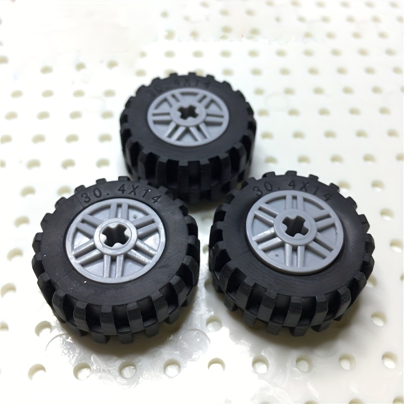 68pcs High Tech Building Blocks Gears Tires Tracks Wheels Accessories Pack