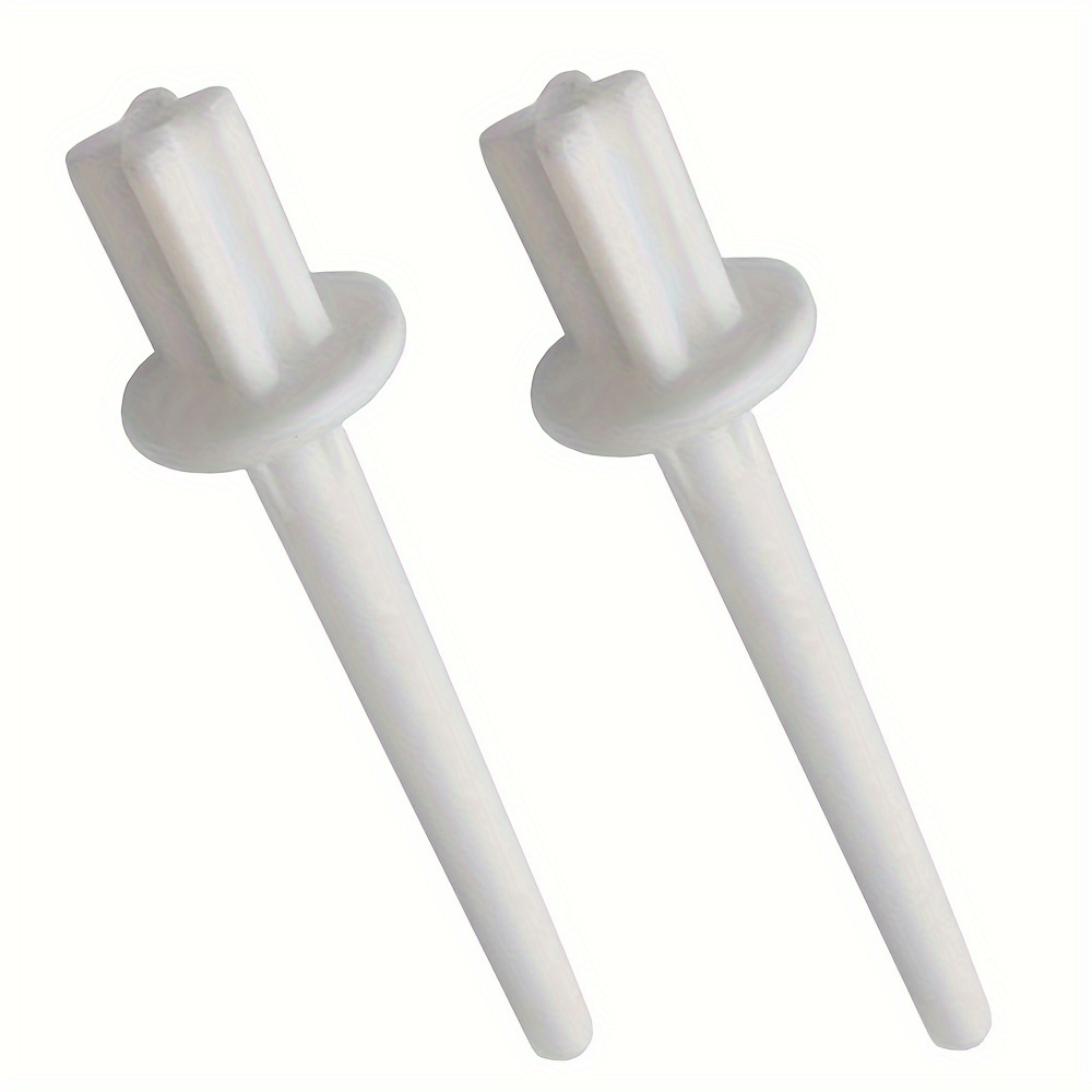 

2pcs White Vertical Spool Pins #625031500 For , , Sewing Machines - Plastic Bobbins For Smooth Thread Winding And Tension Adjustment