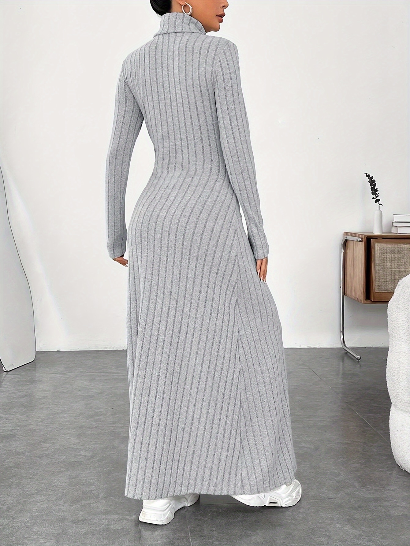 chinese dress ladies Navy Color Block Pleated Maxi Dress