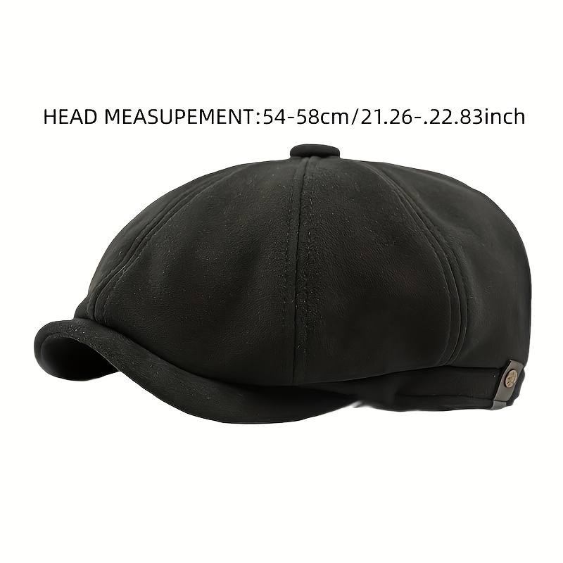 British Retro Octagonal Beret, Lightweight Warm Design