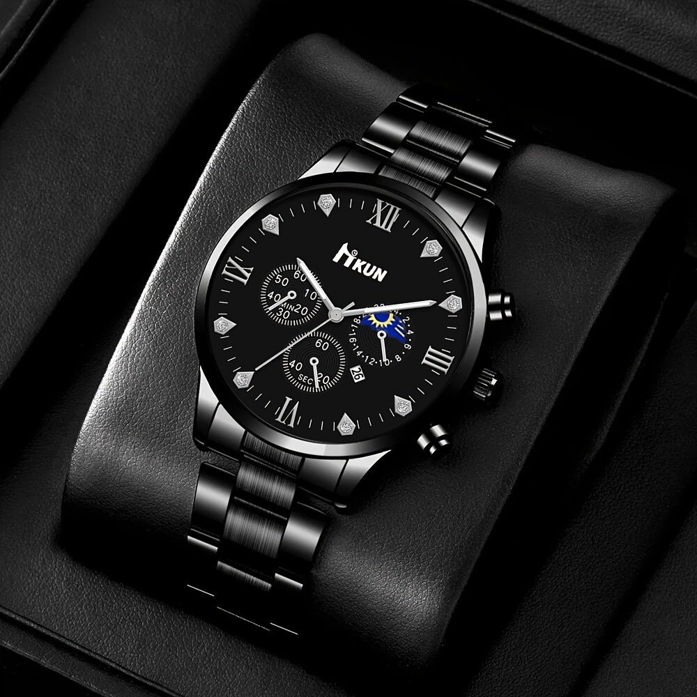 Men's Quartz Watch 6pcs Anniversary Birthday Gift Set