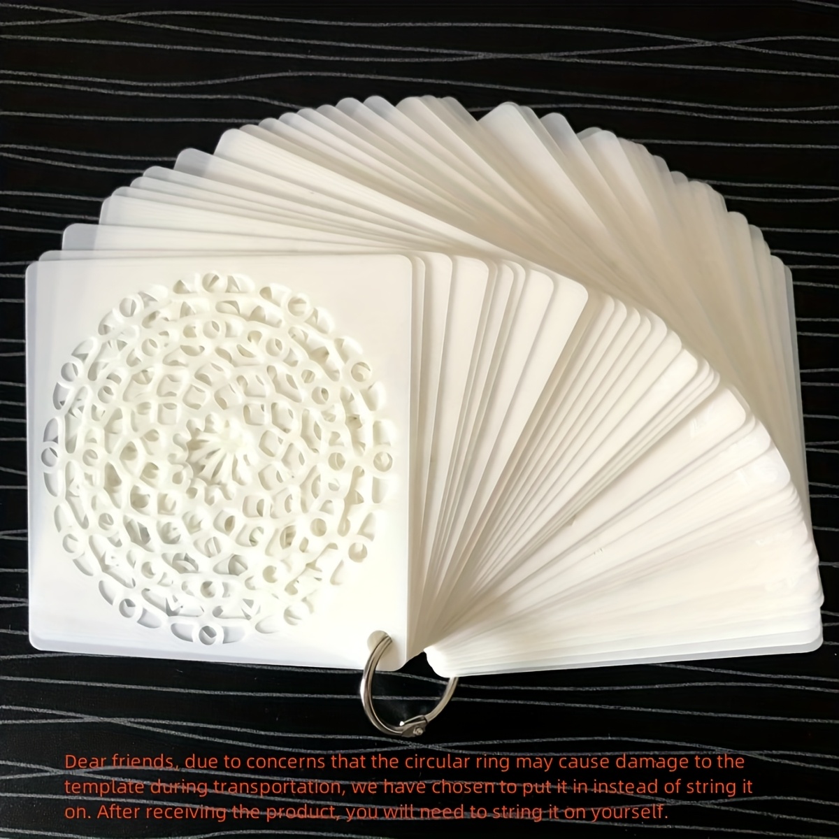 E-shop 48-tlg. Mandala-Blumen-Serie Mal-Schablonen, ausgestanzte Malvorlagen, Schablonen für Wandkunst-Album-Dekoration, DIY-Handbemalungsschablonen,
