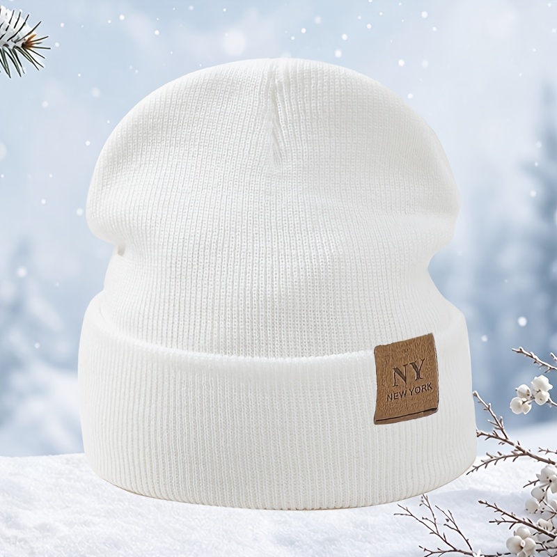 Fashion Women's Solid Color Pullover Winter Hat