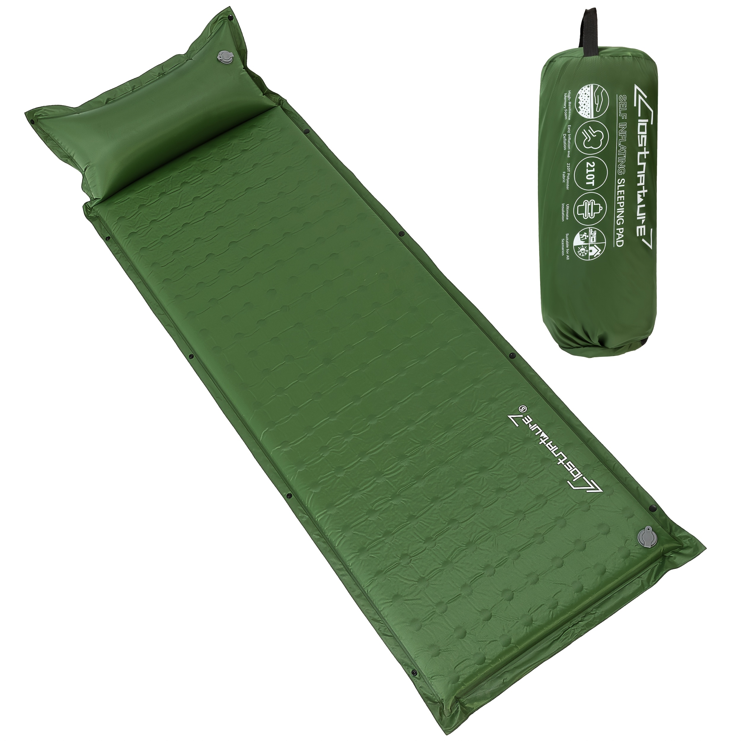 self inflating sleeping pad for camping lightweight camping mat for backpacking inflatable camping pad for tent insulated foam sleeping mat for outdoors
