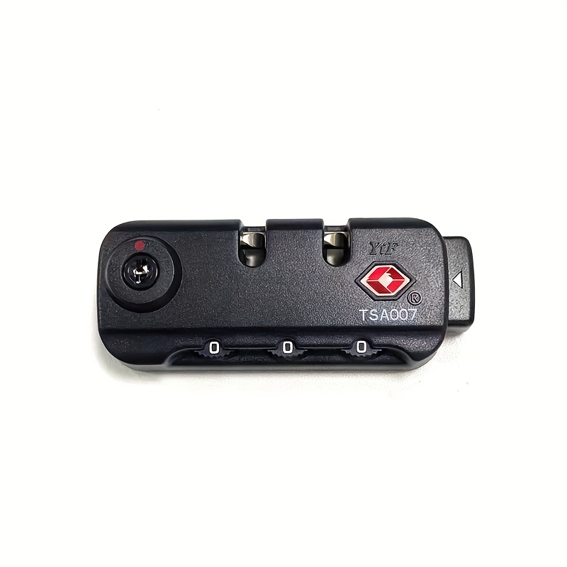 1pc Customs Lock Luggage Password Lock Customs Fixed Lock Black