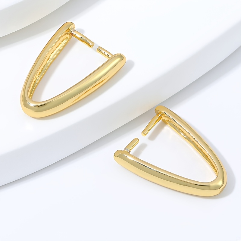 TEMU 2pcs 18k Gold Plated Brass Metal Pinch Pendant Bail, Jewelry Making Supplies, Pendant Connector, Diy Necklace Making Accessories