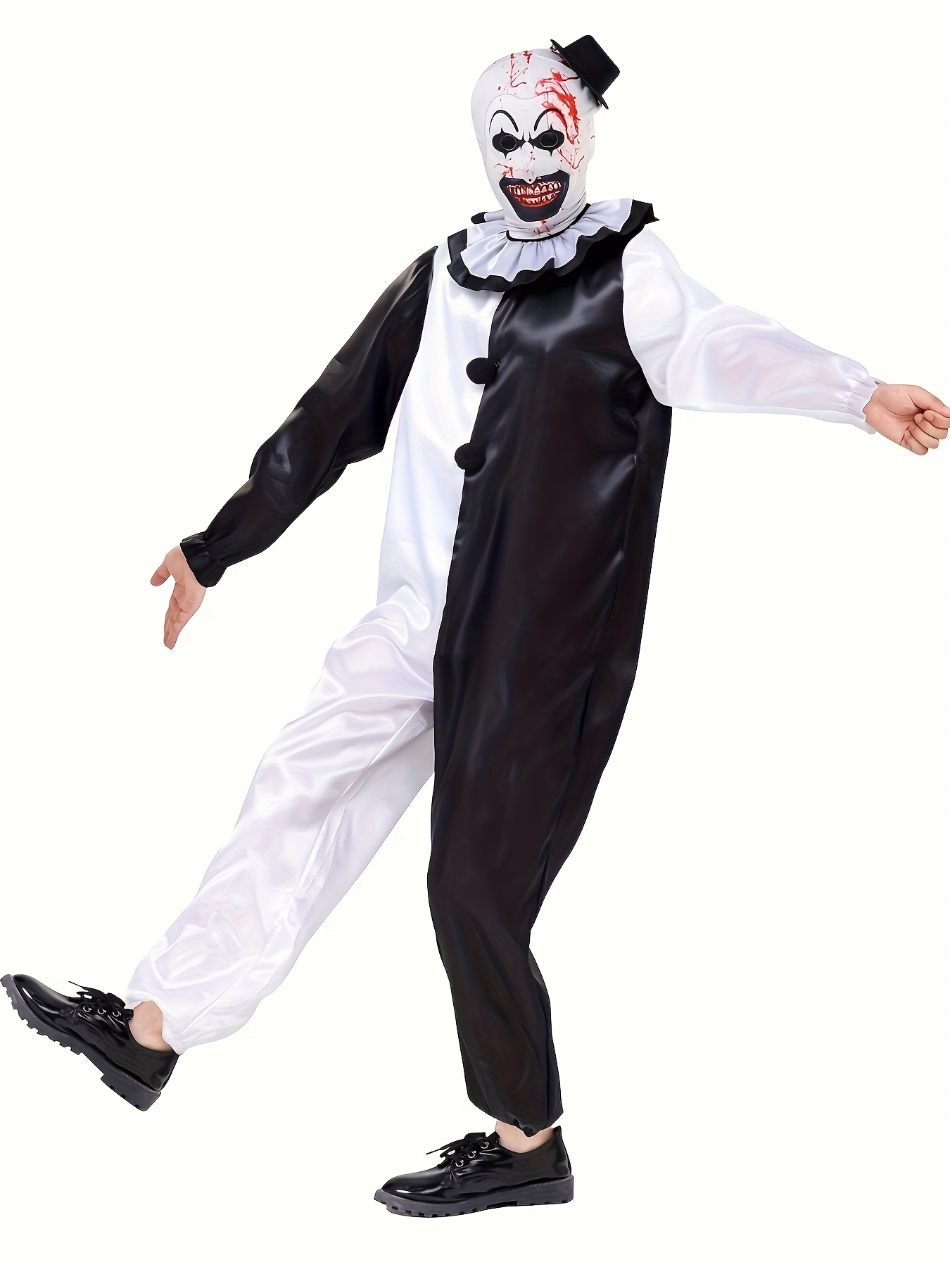 disfraz negro hombre traje halloween horror Temu Ecuador