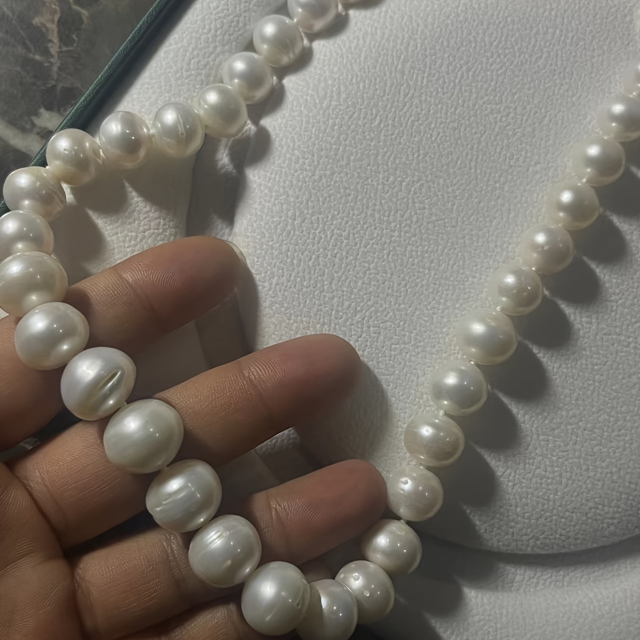 luxury elegant 11 12mm   strand necklace no plating pure genuine pearls daily banquet wear perfect christmas gift 43  93in with two     pearls details 3