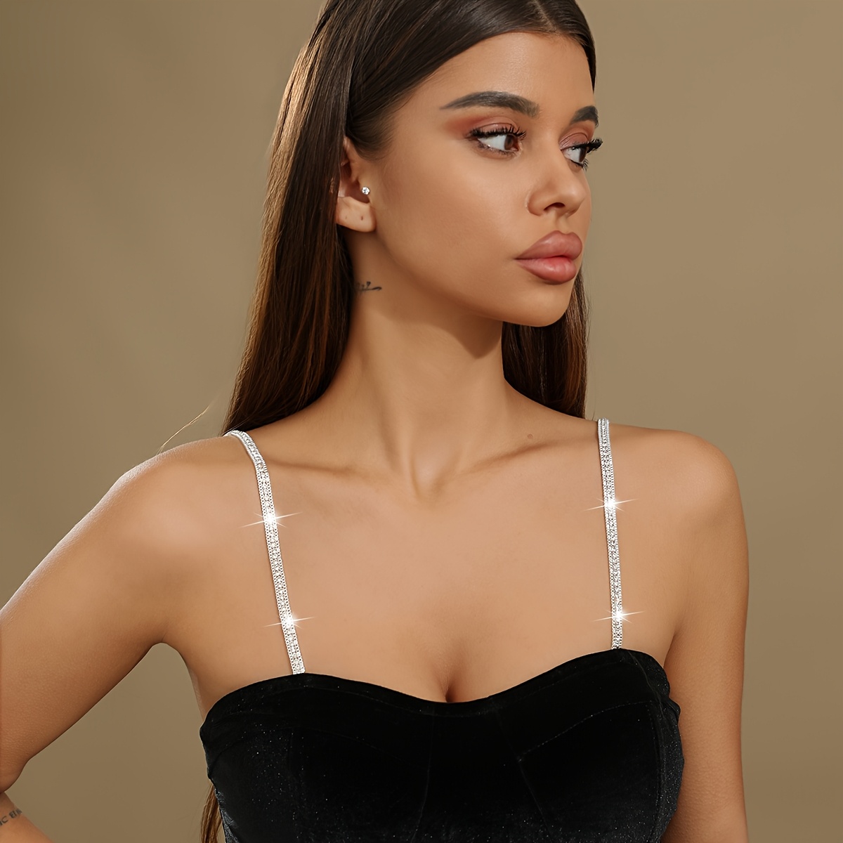 Image of 2pcs Set Of Women's Lingerie With Bra Straps, High-value Adjustable Bra Straps, And Detachable Replacement Universal Straps
