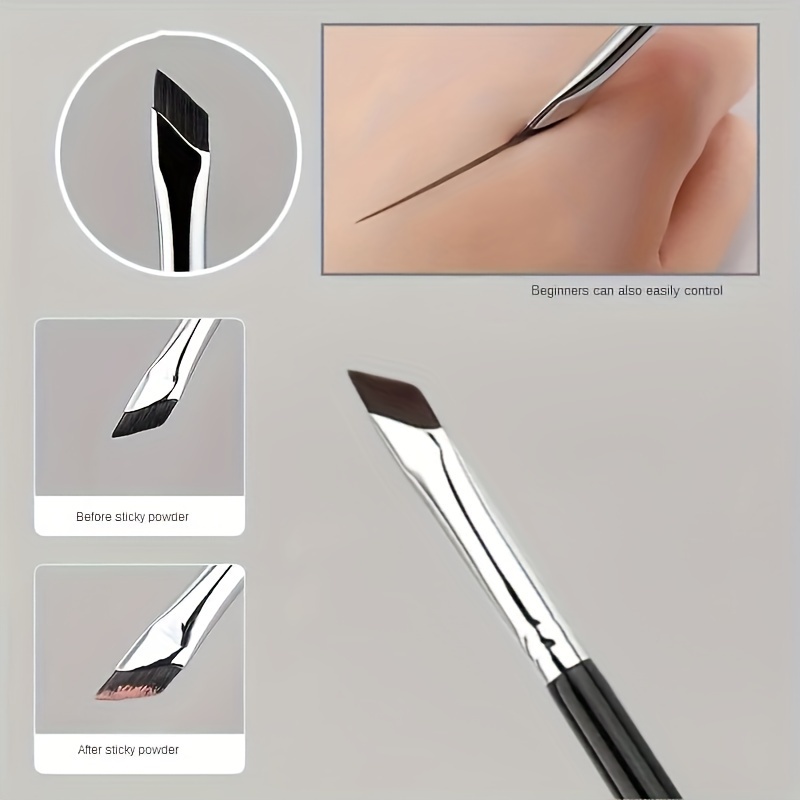 

Angled Makeup Set (1/2/3pcs) - For Eyeliner, & Brow Shaping - , -free, Types