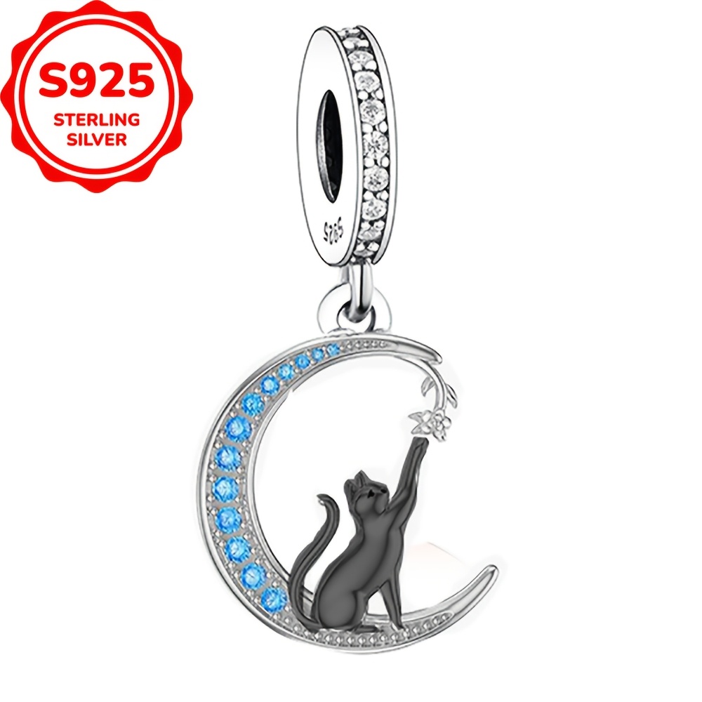 

1 pièce de breloque en argent sterling 925 représentant un et une , perle de bijou à bricoler pour bracelet ou collier, accessoire artisanal prêt à offrir (1,64 g)