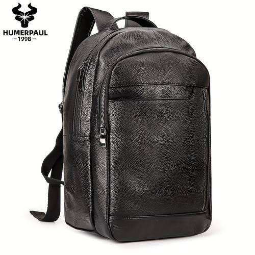 leisure backpack travel accessories travel essentials suitable for travel and genuine leather backpack large capacity commuting casual universal cowhide backpack back to school bag