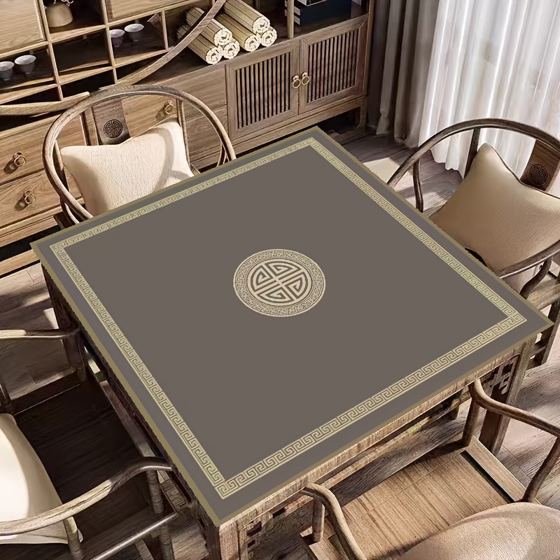 TEMU Anti Slip And Noise Reduction Table Cover For Mahjong, Card, , Paigow, Board Game, Tile Games, Mahjong Accessories Tablecloth, For Party Games &