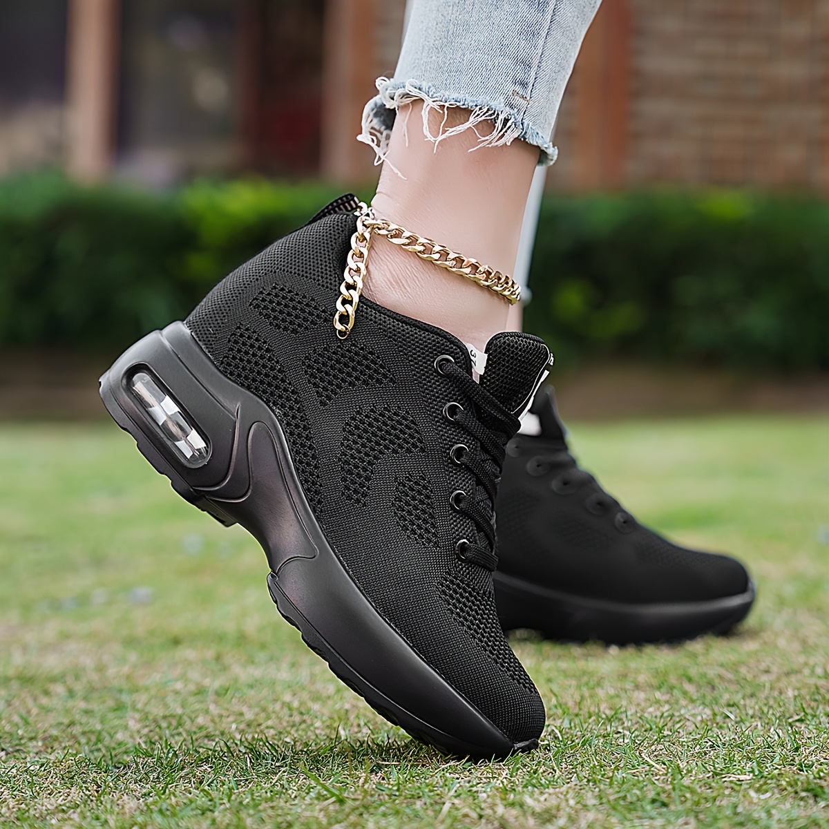 Turnschuhe Schicke Schwarze Sneaker Damen Bayou Platform Schwarze