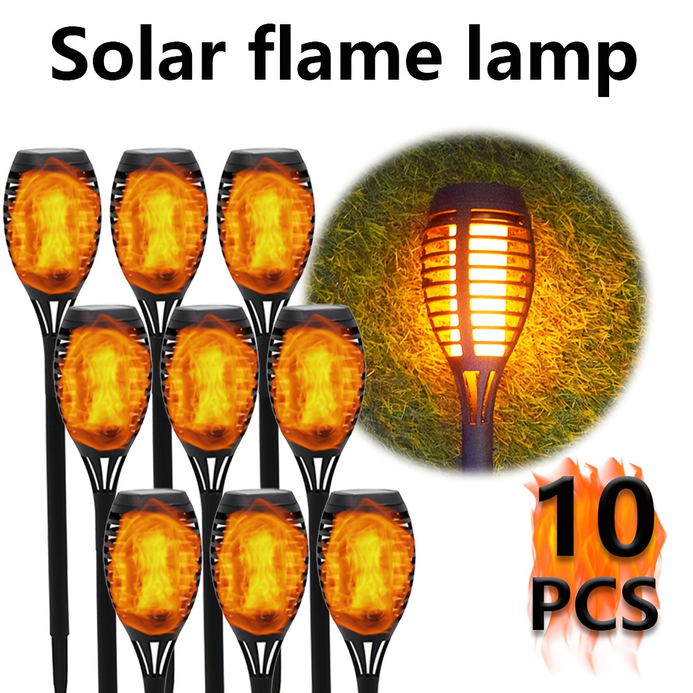 TEMU 10pcs Solar Courtyard Lights, Outdoor Home Decoration, Flashing Lights, Suitable For Courtyard Garden Road Decoration