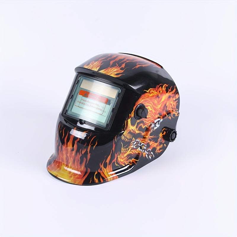 Temu – TEMU Welding Helmet With Automatic Light Adjustment Solar Energy, Featuring True – Industrial Safety Gear, Protective Equipment, And An Automatic