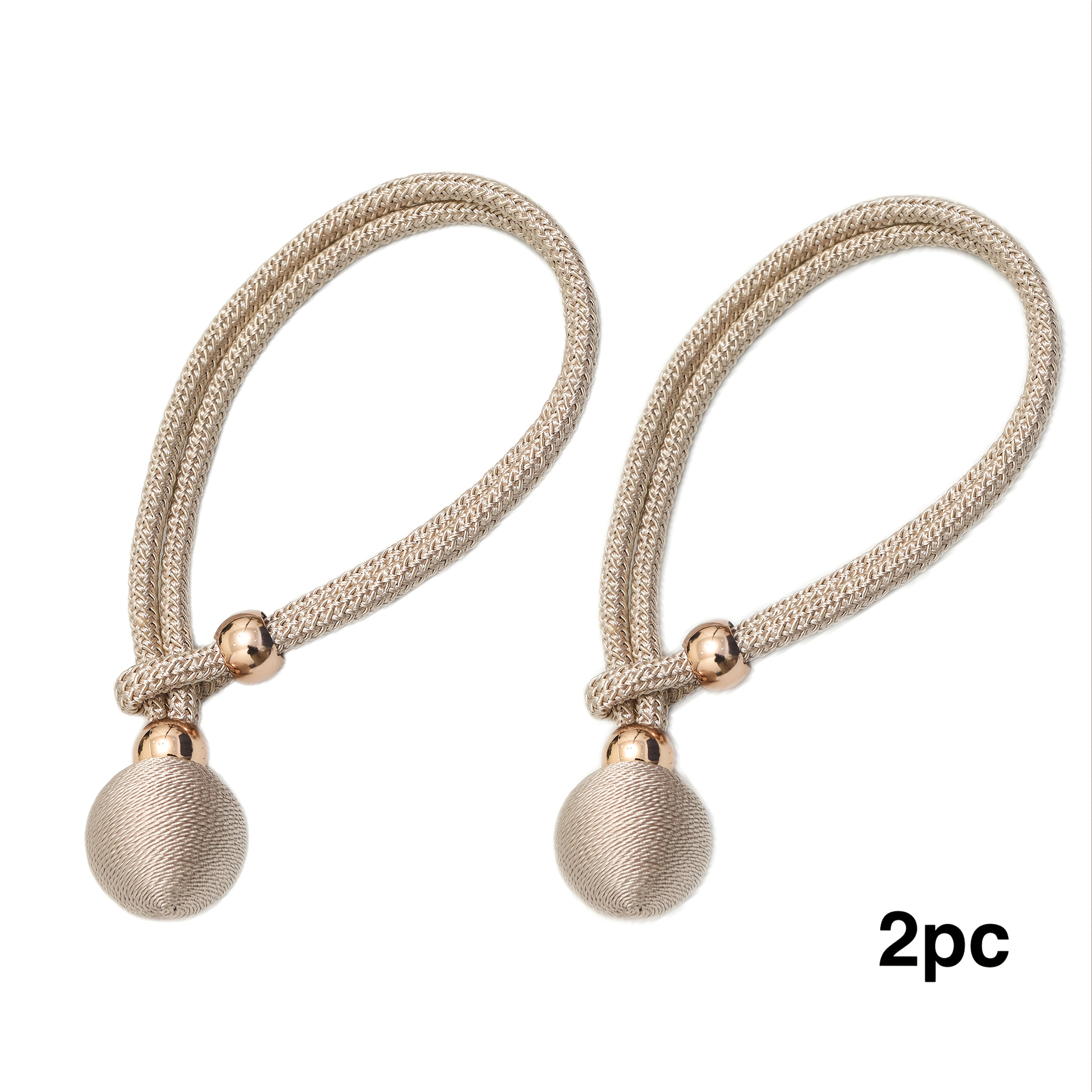 2pcs, New Tieback Curtain Ties, Style, No Drilling Or Installation Required, In Stock, Pack Of 2