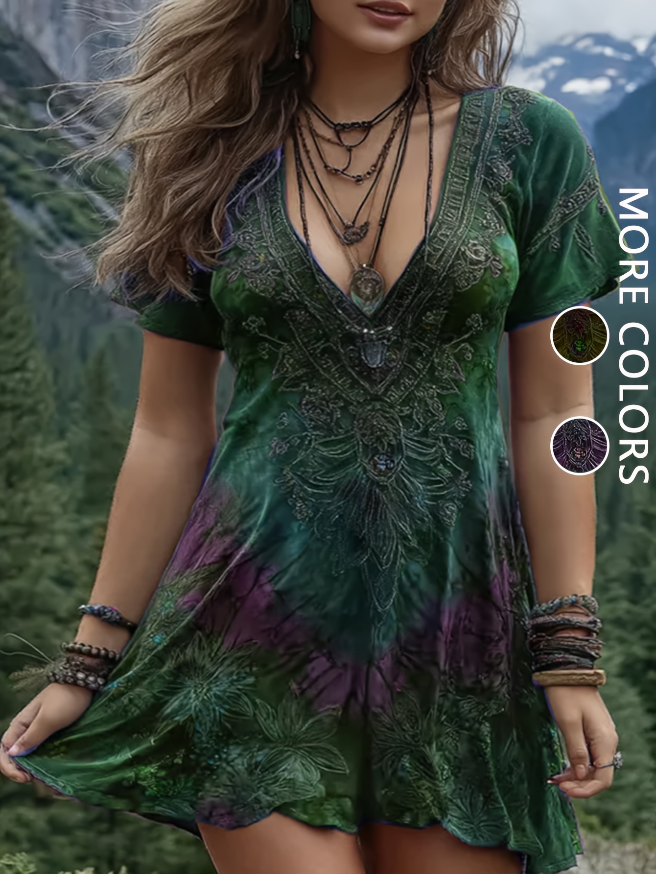 plus size retro dress sold on Temu United States