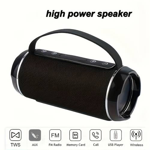 photo de l'article haut-parleur fil, haut-parleur fil portable, son surround 5.3, usb/tf/radio fm, connectivité 10m, batterie au lithium rechargeable 1200mah, chargement type-c, convient pour téléphone portable, tablette, ordinateur, tv, de fête, fête air, haut-parleur puissant