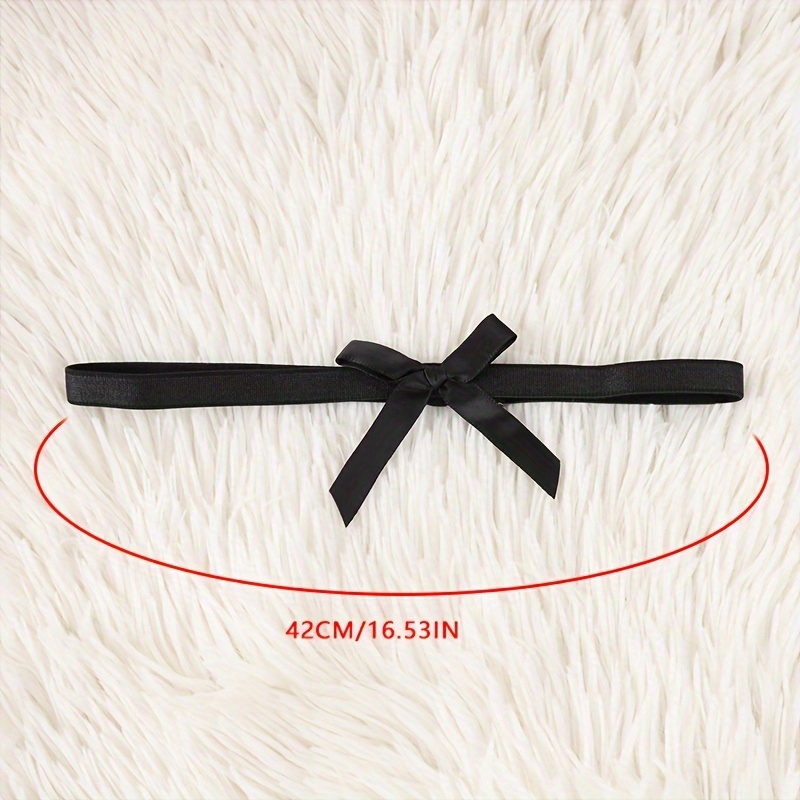 1pc y2k style elastic bowknot garter belt woven fabric non - Temu