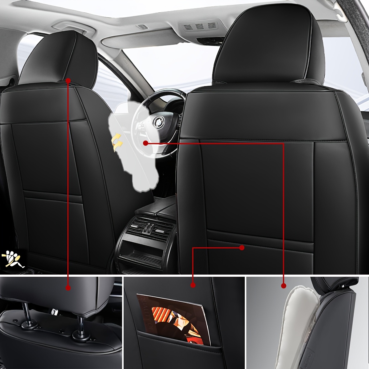 car seat covers full set fit nissan note x Temu Ireland