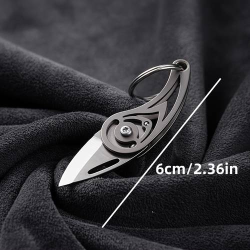 mini folding knife edc pocket knife with keychain blade handle lightweight and compact for gift foldable pocket knife durable blade