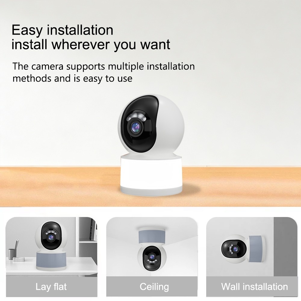 Indoor Home Surveillance Camera 4MP Wifi Security Camera Two-Way Audio Night Vision Two Ways Audio Human Detection Tuya IP CAM