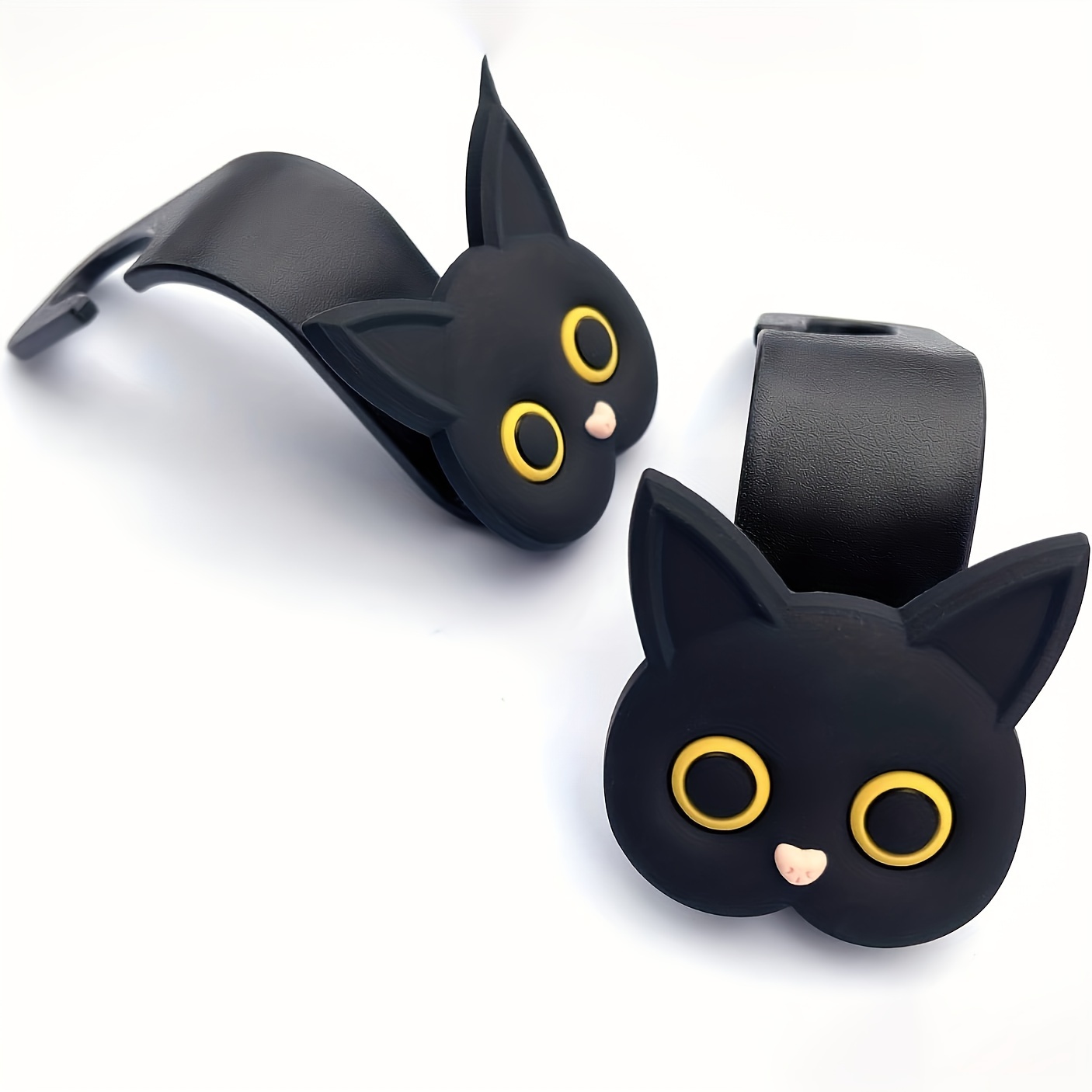 2pcs Of For Hanging On The Back Of Seats, Multifunctional Cat-themed Hooks For The Rear Seat, Creative , Versatile Hidden Hooks For Automotive Interior Additions For Women