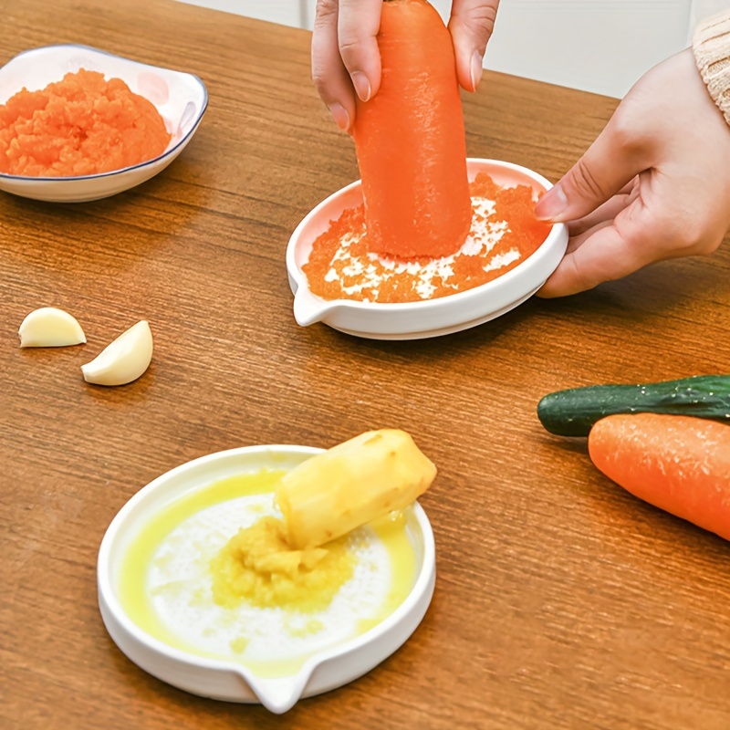 

1pc Ceramic Garlic Grater & Vegetable Masher Set - Perfect For Making Gourmet Dishes!