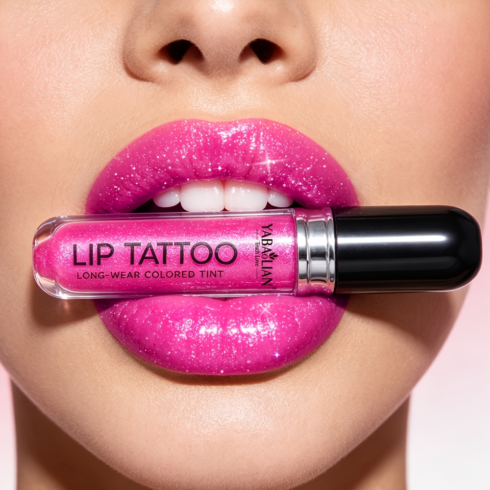 Image of Sparkling Lip Gloss, Glitter Lip Moisturizing Lip Glaze With A Good-looking, Fine Shiny Crystal Lip Cosmetics For Festival Stage Makeup Valentine's Day Gifts (y3122)