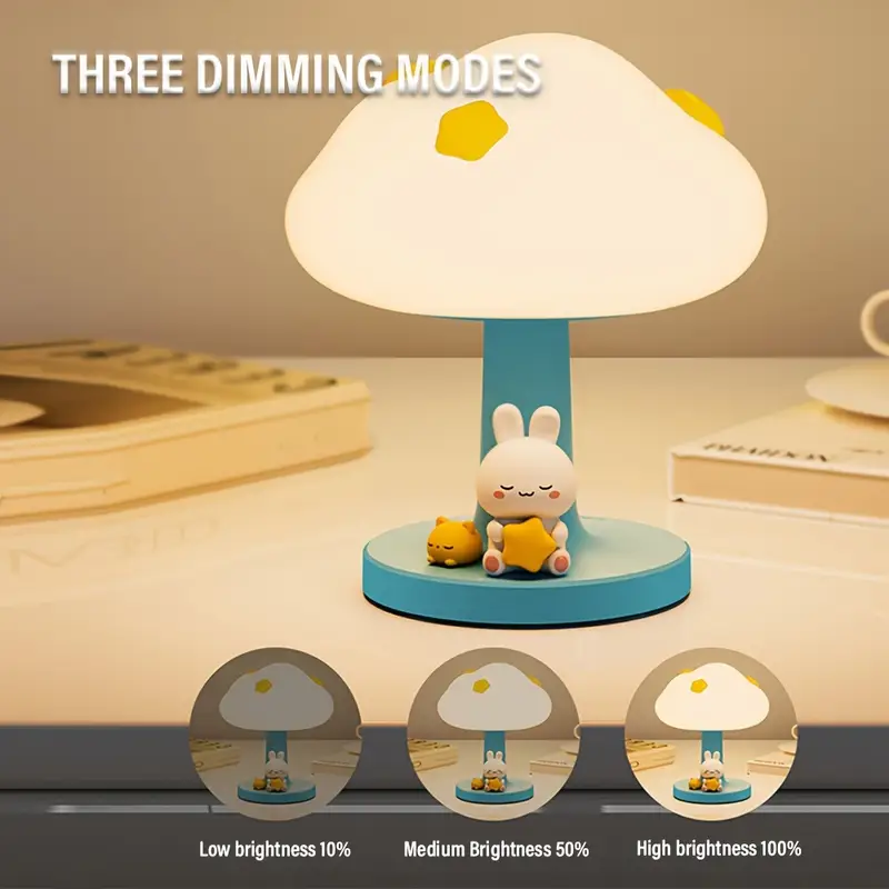 1 cloud shaped usb rechargeable night light with touch control 3 adjustable brightness levels indoor led desk lamp for bedroom living room office and kids room relaxation ambiance relaxation ambiance lamp design usb rechargeable lamp night light for bedroom Product details 3