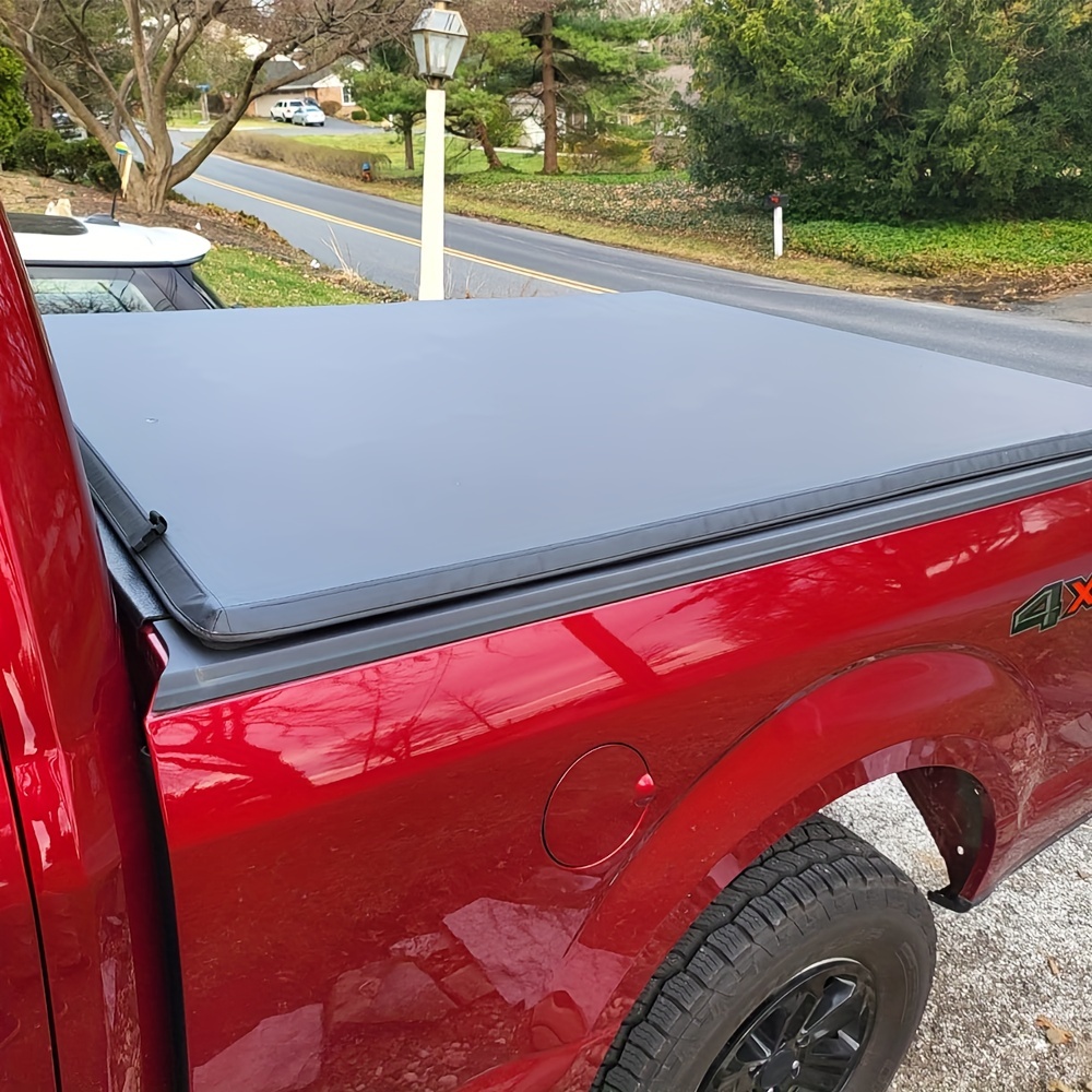 

5.5"/6.5" Roll Up Truck Bed Tonneau Cover For Ford F-150 09-23, Not For Bed Side Rails & Track Sys & Roll Bar