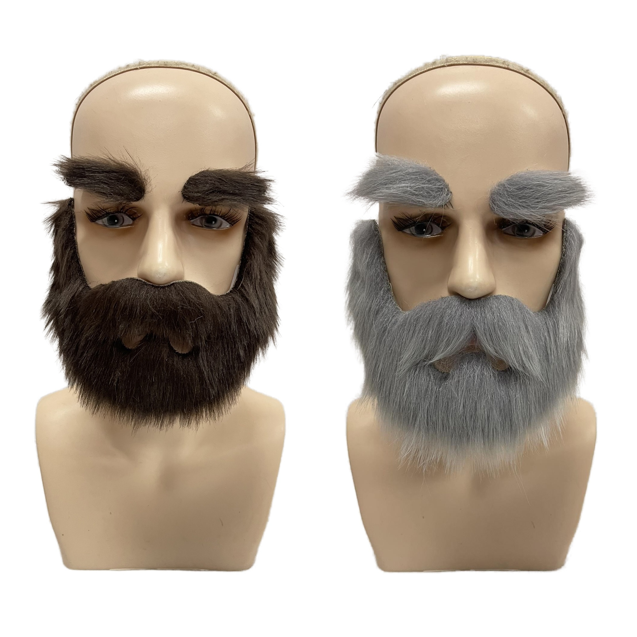 

Beard & Self-adhesive Eyebrows Set For Men - Cosplay, Halloween & Themed Parties