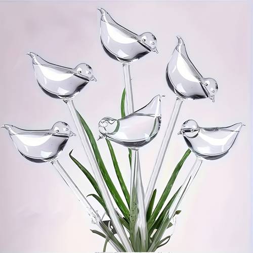 8pcs popular birds in europe and the united states transparent bird watering fully automatic without manual