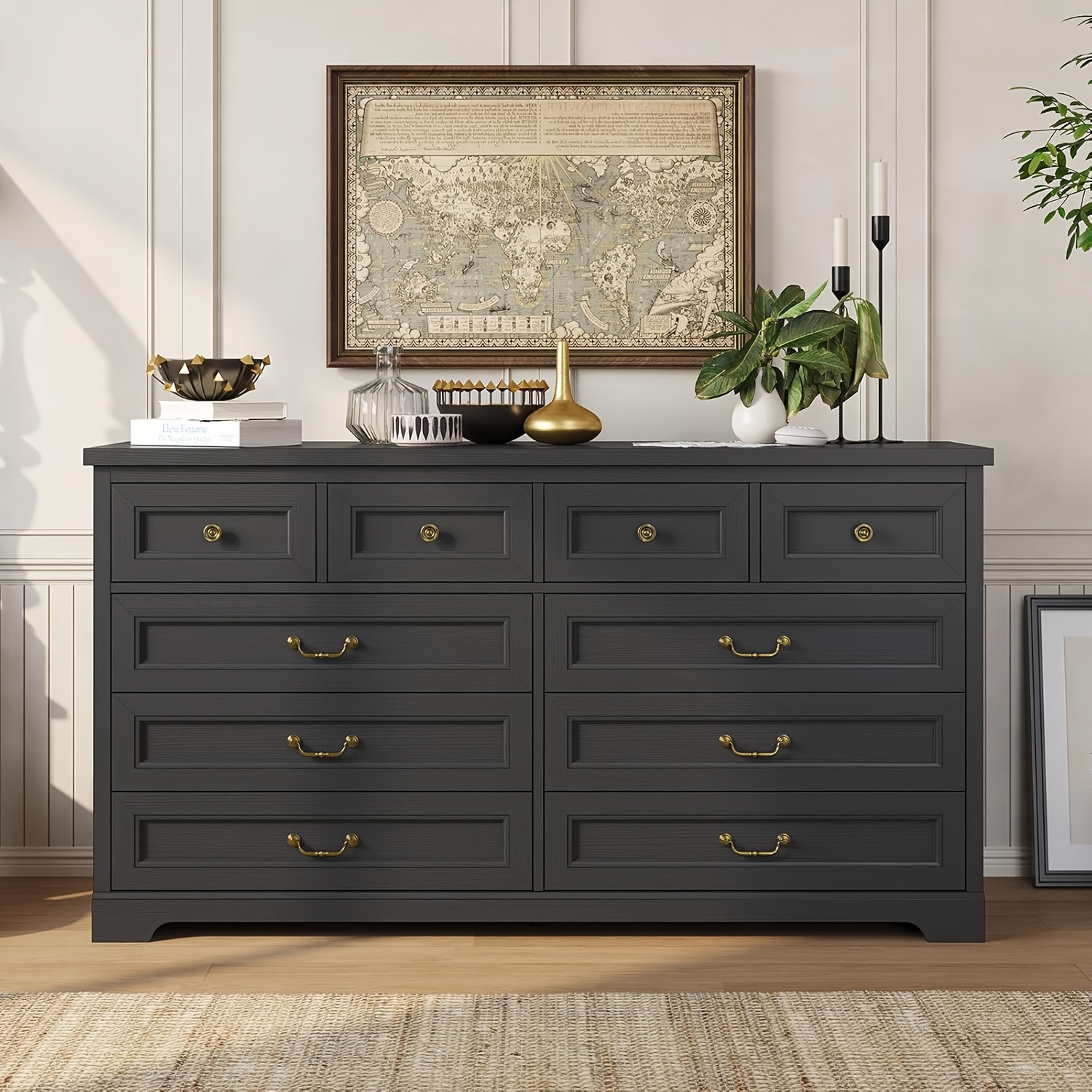 10 drawer dresser large drawers farmhouse dresser chest - Temu