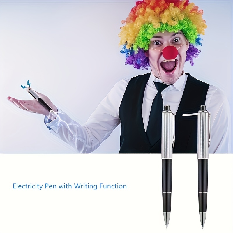 1pc electric shock pen prank set hidden high voltage joke toy for   party fun safe hilarious ballpoint pens to surprise   details 3