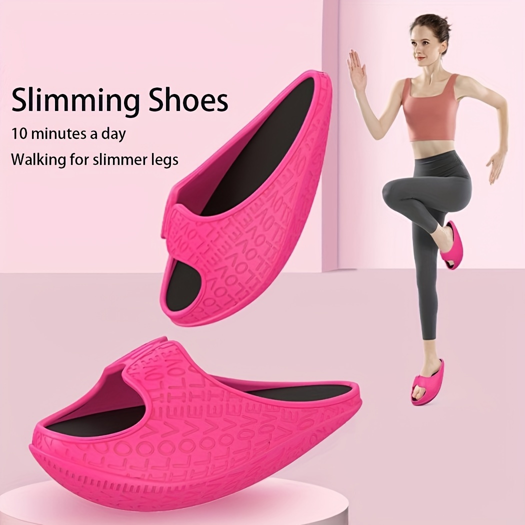 

1 Pair Slimming Balance Shoes For Adults, Abs Material, Uncharged Slimming And Shoes, For Home Fitness, Weight Loss, And Full Body , Fitness & Exercise Equipment, Without Battery