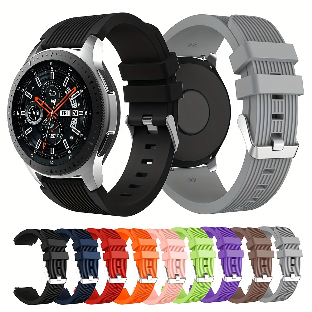 

1pc 22mm Silicone Band For Samsung Galaxy Watch 46mm/galaxy Watch 3 45mm/gear S3, Strap For Huawei Watch Gt Gt2 46mm Gt2 Pro