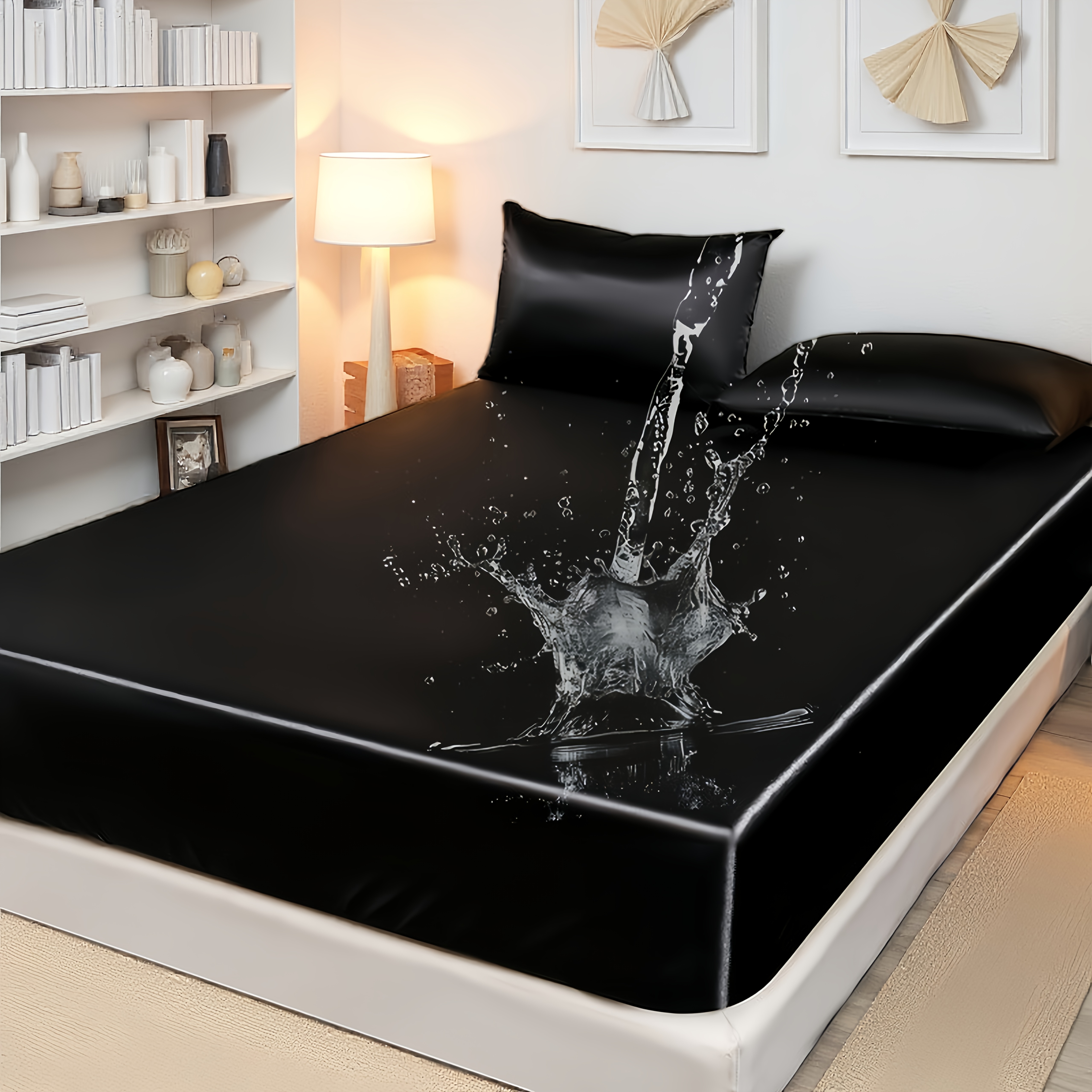 TEMU 1pc (1pc) Waterproof Mattress Soft Mattress Protector Cover, Waterproof Mattress Protector, Suitable For Bedroom, Home, Hotel, Travel, Rv,