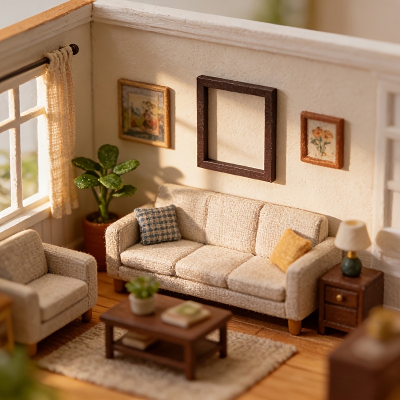 5pcs mini dollhouse furniture set   with exquisite   suitable for 1 6 or 1 12 scale dollhouses   living room and bedroom scene layouts diy craft projects photography props and   decorations its an ideal