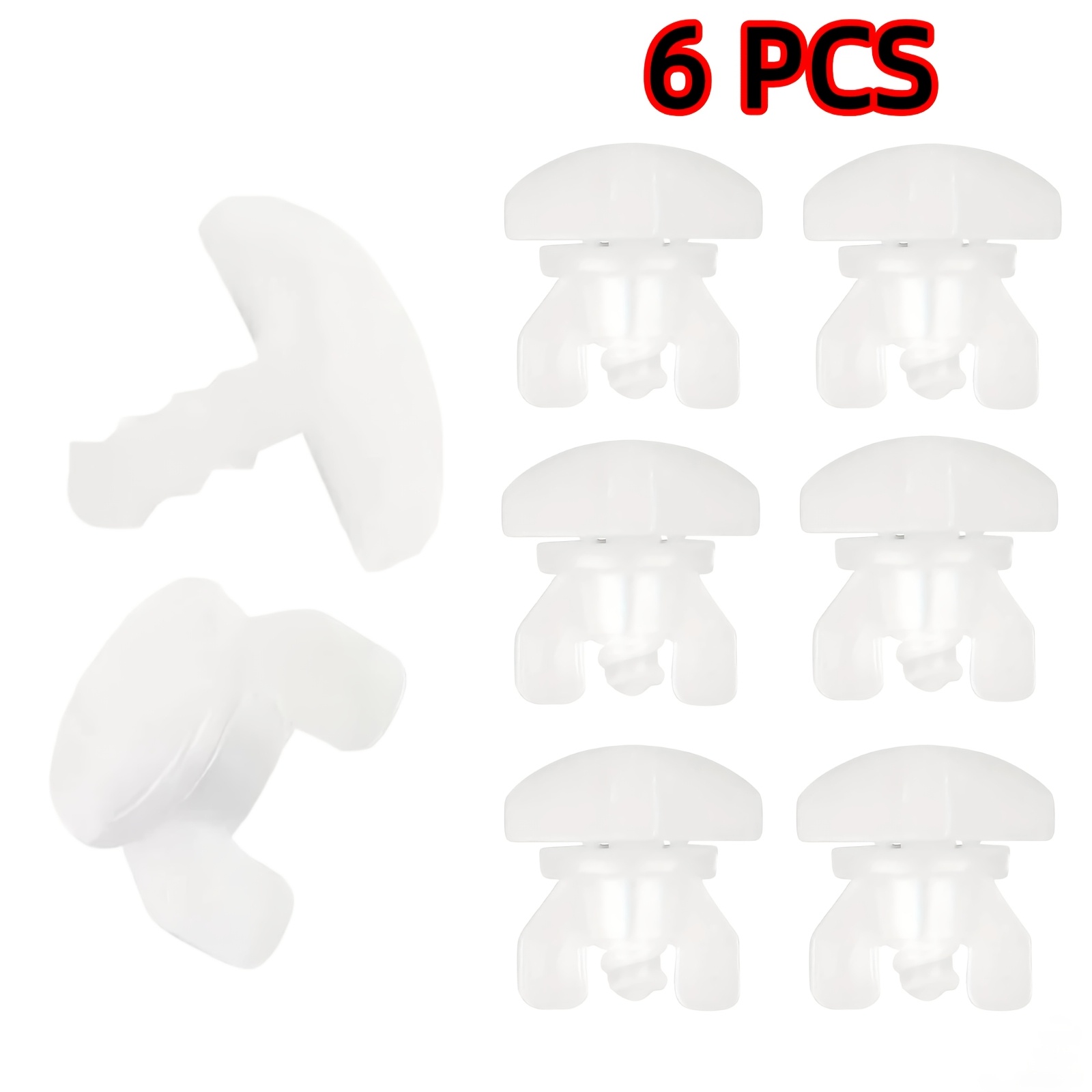 E-shop 6/12 Vorhangschienen-Sicherungen, Multifunktionale Vorhangstopper, Ganzjahres-Vorhanghalter, Exquisite Vorhangschienenventile, Hergestellt aus