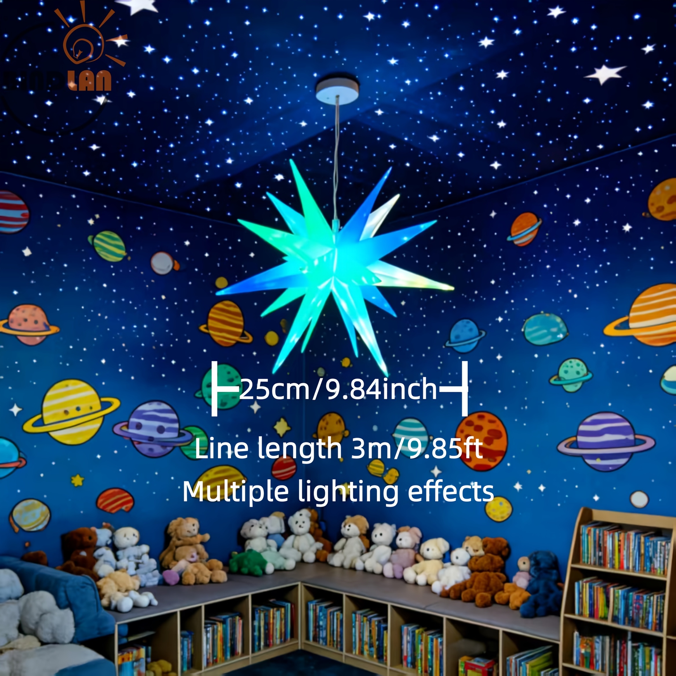 rgb   star hanging lights with 28 lighting   usb powered led star lights   lighting for bedroom office   party porch and home decor great gift   Product details 1