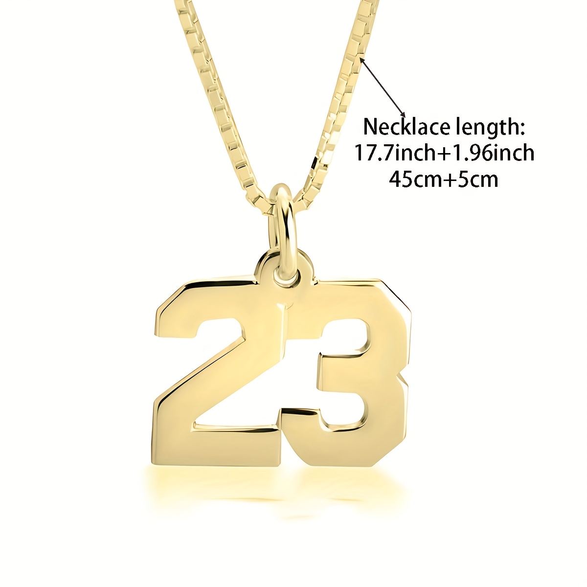 Personalized Digital Necklace, 18K Gold Plated