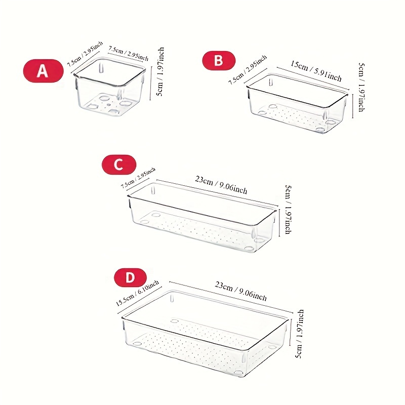 25 44pcs deluxe desktop drawer organizer set transparent multifunctional storage boxes for bathroom bedroom living   saving adjustable stackable and easy to   for household clutter storage and organization Product details 1