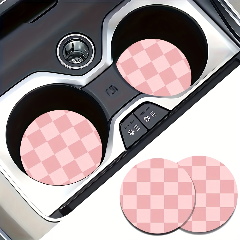 2pcs Car Coasters- Car Interior Accessories For Men And Women, Car Coasters And Home Office Desks, Perfect For Easter Christmas Halloween Gifts, Birthday Gifts, Party Gifts, Anniversary Gifts